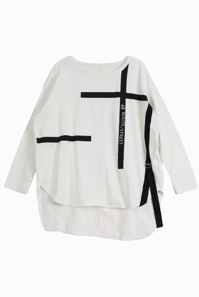 (90%세일)JPN 십자 티셔츠 - Women