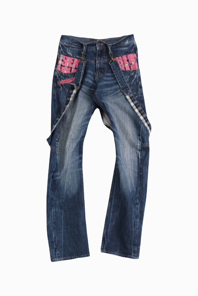 (80%세일)DOMINATE handcrafted jeans 코튼 프린팅 청바지 - Men