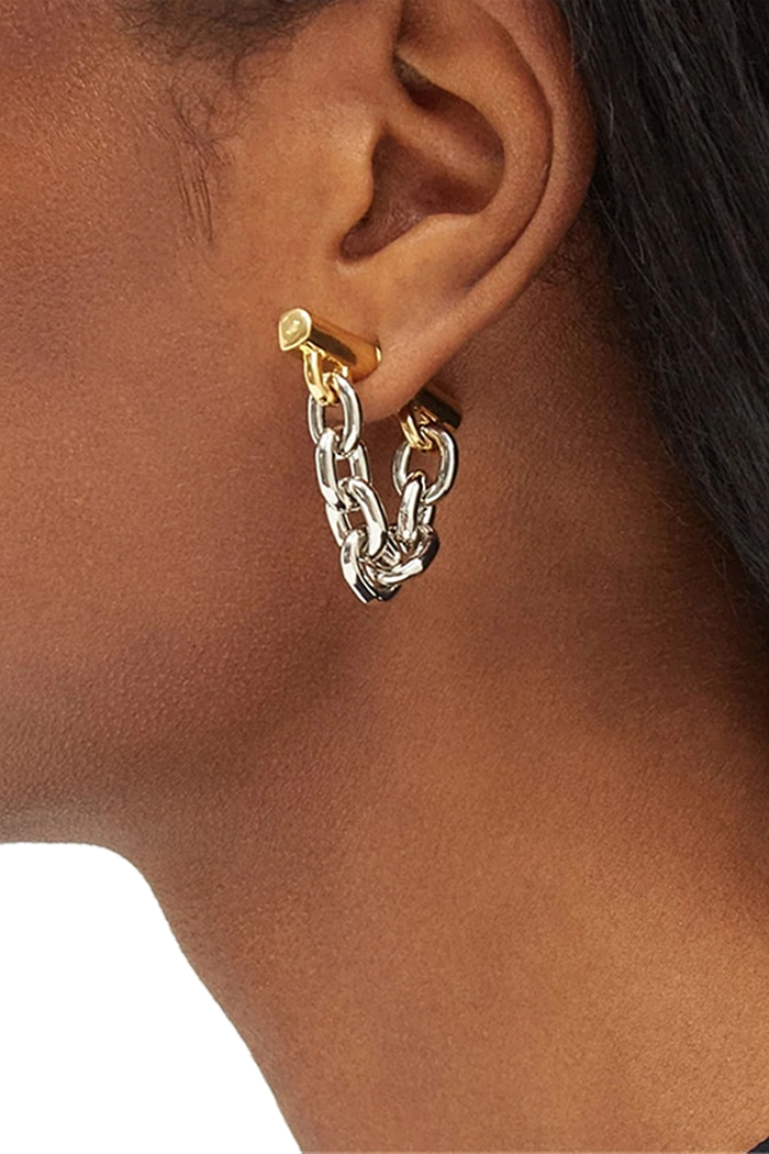 TRIANGLE CHAIN EARRING [director select item]