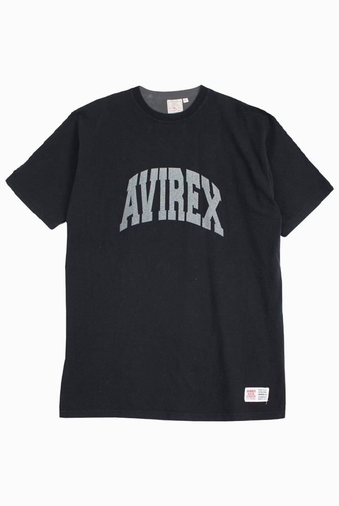 (70%세일) #AVIREX 아비렉스 코튼 100% 블랙 프린팅 - Men XL